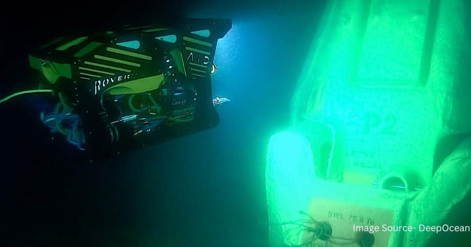 Autonomous drone executes inspection examination at North Sea's Alvheim Field.